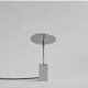 Reflect table lamp in chrome metal, contemporary work.