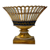 Antique Empire-style porcelain basket