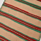 2x10 Red & Green Kilim Runner Rug, 79x323Cm