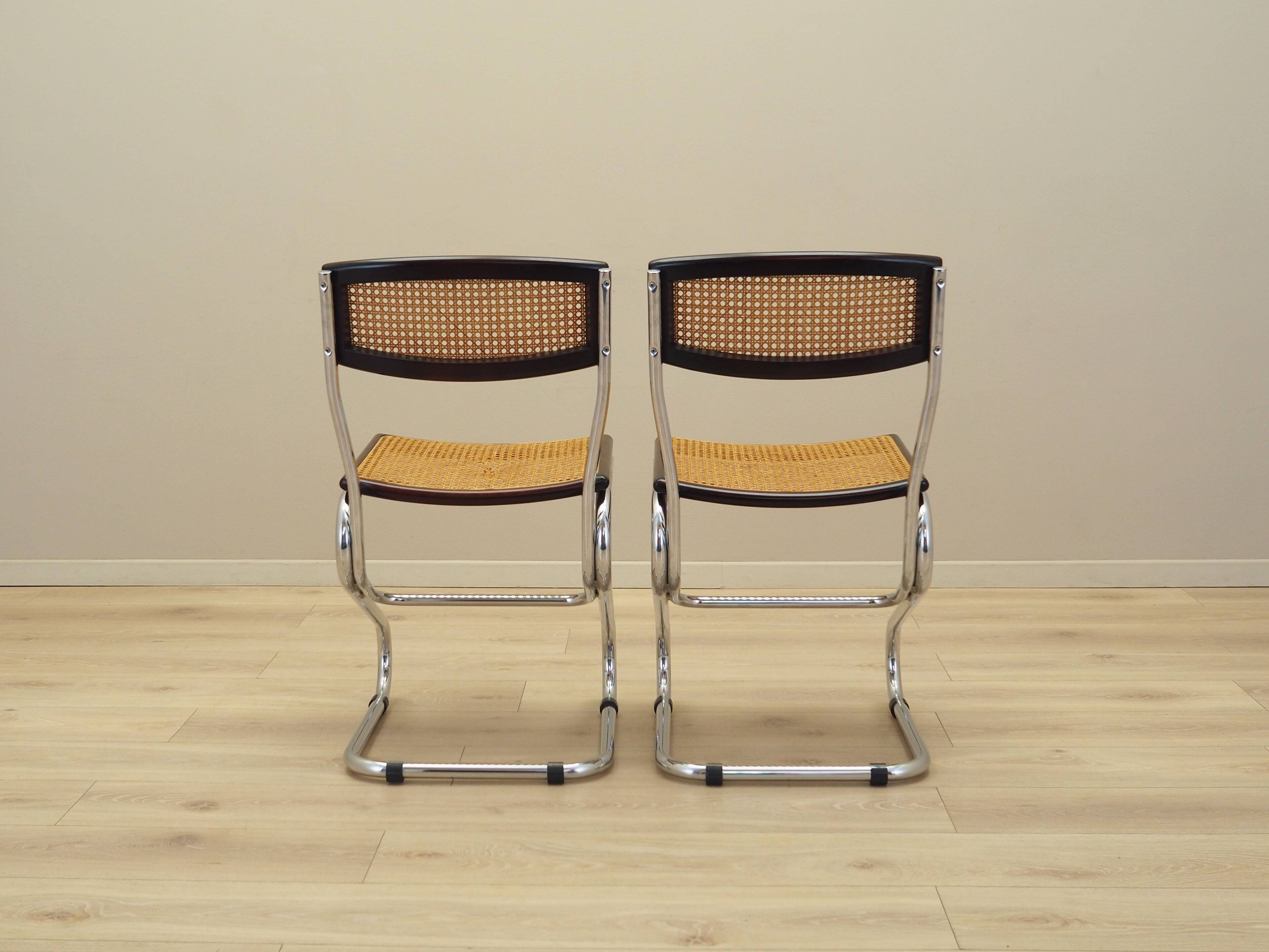 Set of two chairs, Bauhaus design, 1960s, production: Italy
