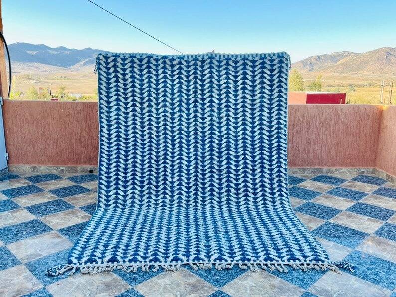 Wool rug 2.5/1.5 blue 💙