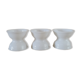 3 diabolo shells in earthenware