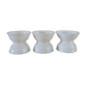 3 diabolo shells in earthenware