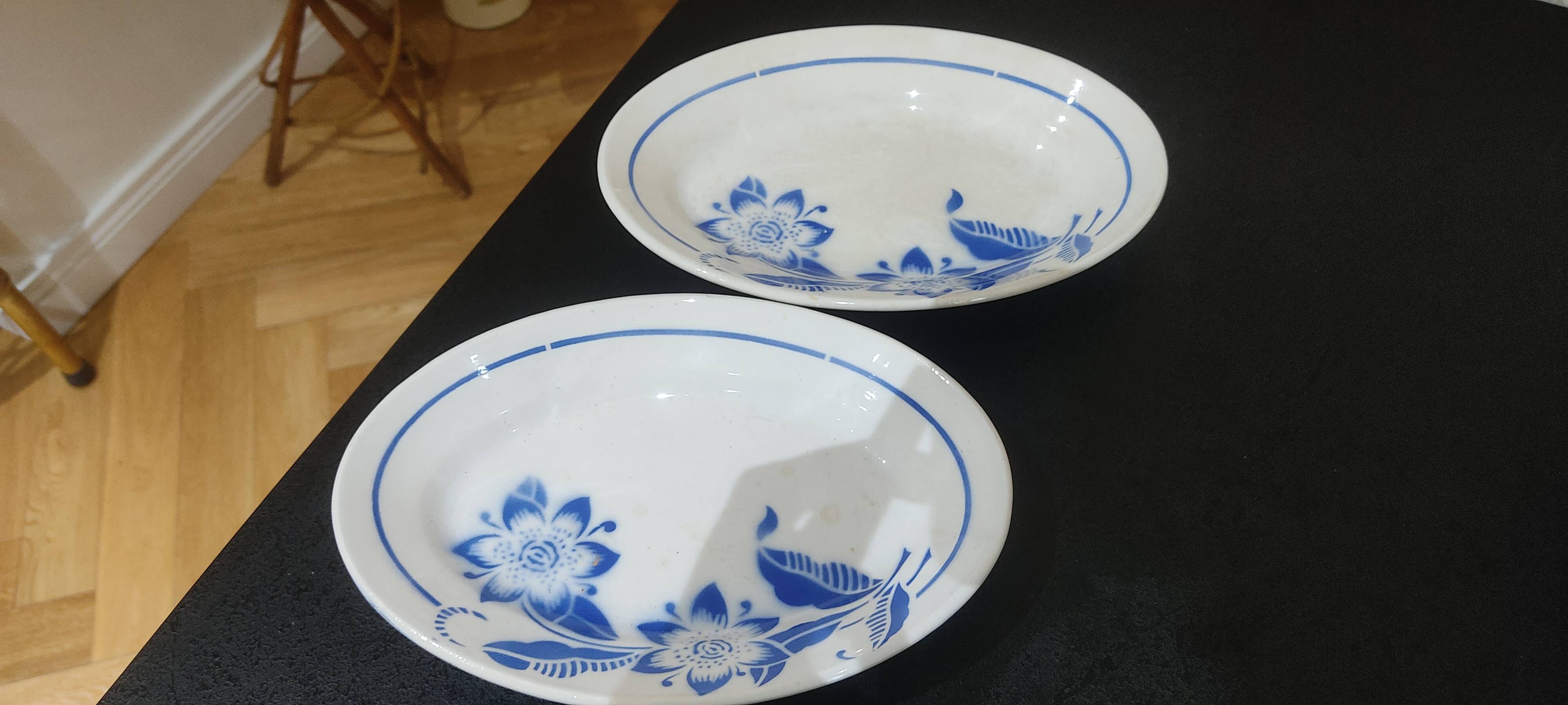 Lot de ravier Sarreguemines modèle Eparbleu