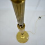 Czechoslovakia mid-century floor lamp in alabaster and brass, 1950s