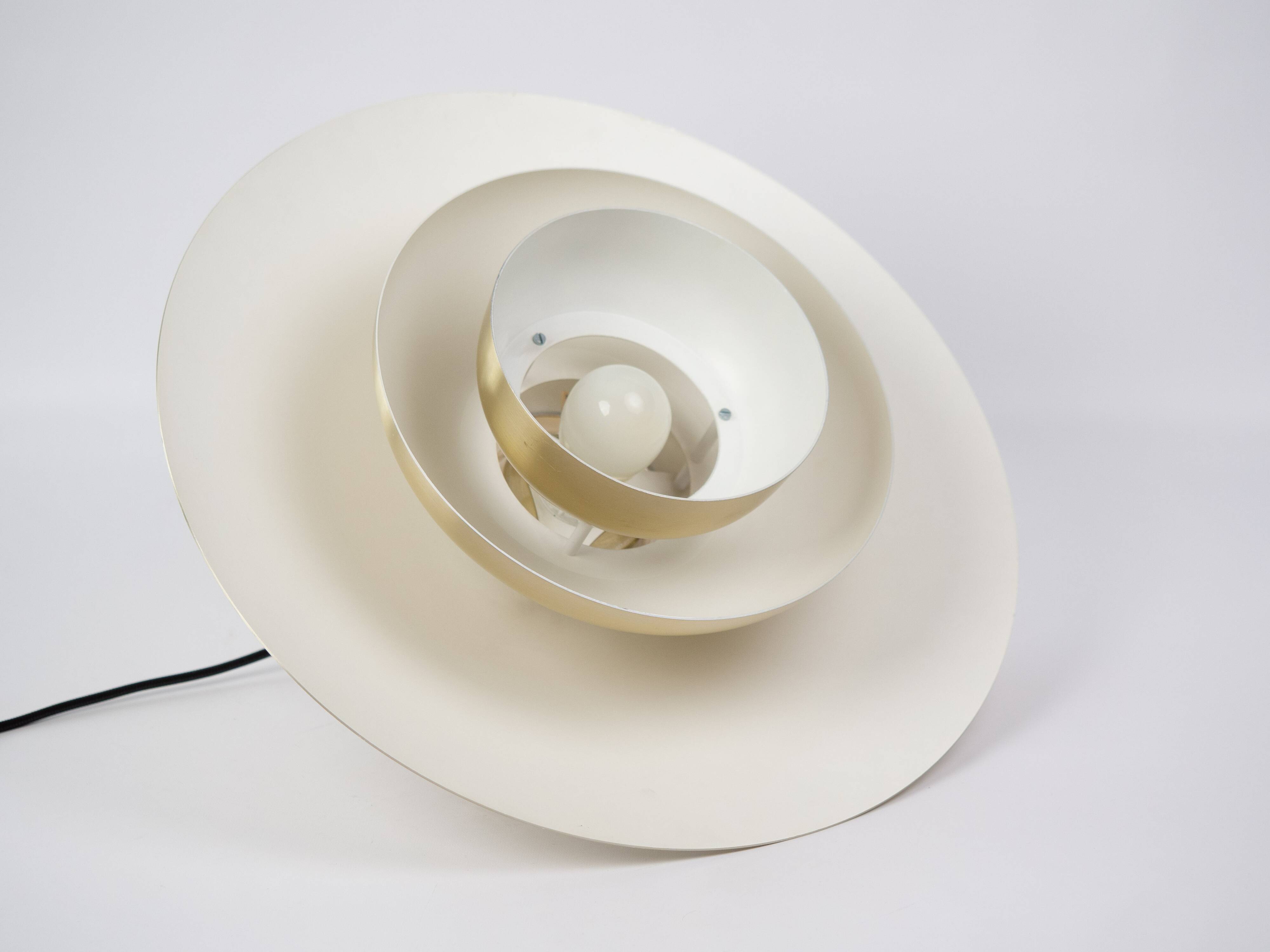 Danish vintage Roma pendant lamp by Junge, 1980s