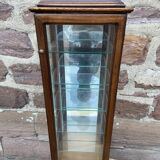 Vintage wooden wall display cabinet