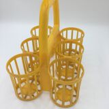 Vintage yellow bottle holder