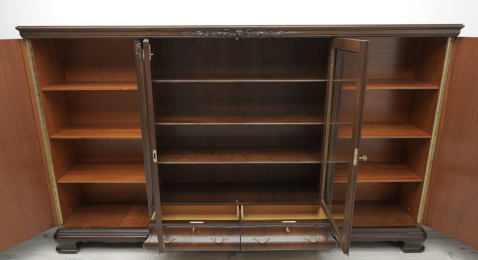 historic library from the 1940s after professional renovation.