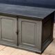Antique painted wooden counter