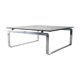 Coffe Table designed by Vittorio Introini, Steel and Glass, Italy, 1970s