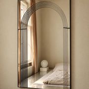 Miroir art déco incurvé - Circa 1970