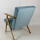 Vintage armchair in light blue, 1970s