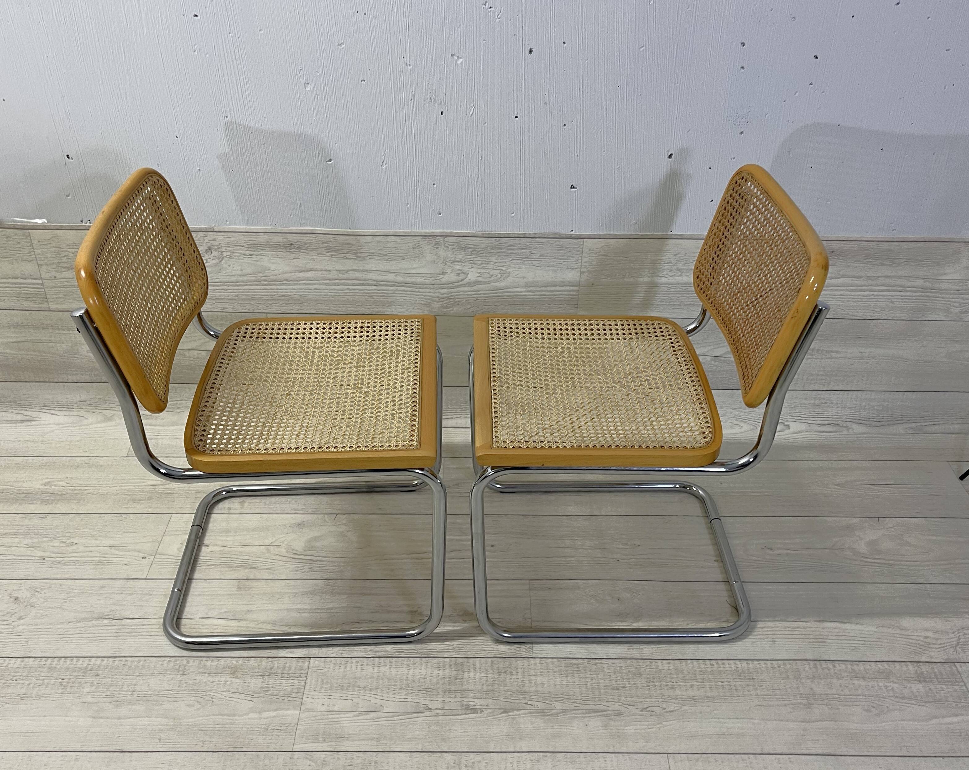 6 Cesca B32 Chairs Marcel Breuer