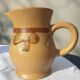 Sandstone pitcher decorated hand Nadège de Sarreguemines 1970