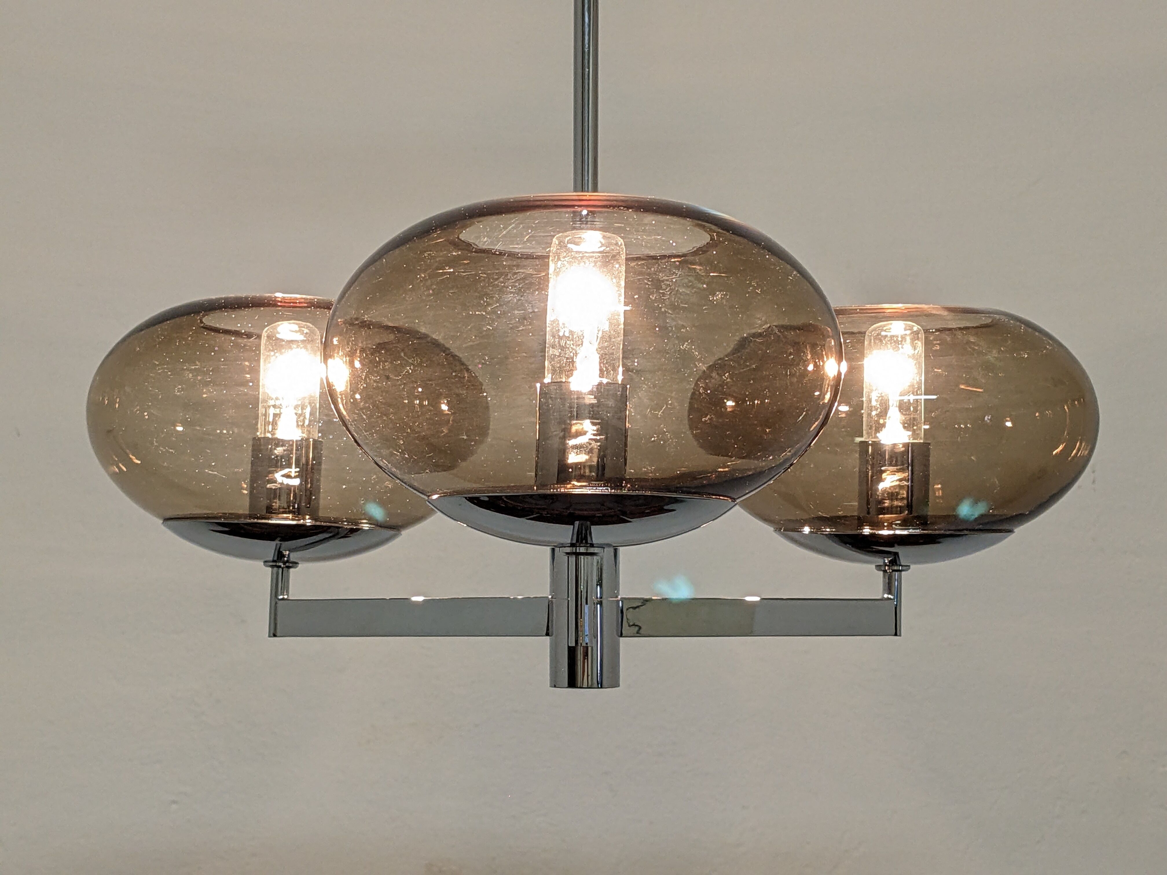 Sciolari chandelier with 3 lights from the 60s/70s
