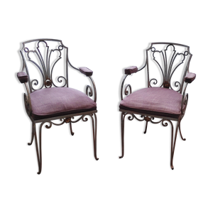 Paire de fauteuils art déco en