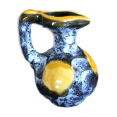 Ceramic pitcher fat lava from vallauris 14.5 cm