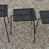 3 Soumba nesting tables by Mathieu Matégot, c. 1953