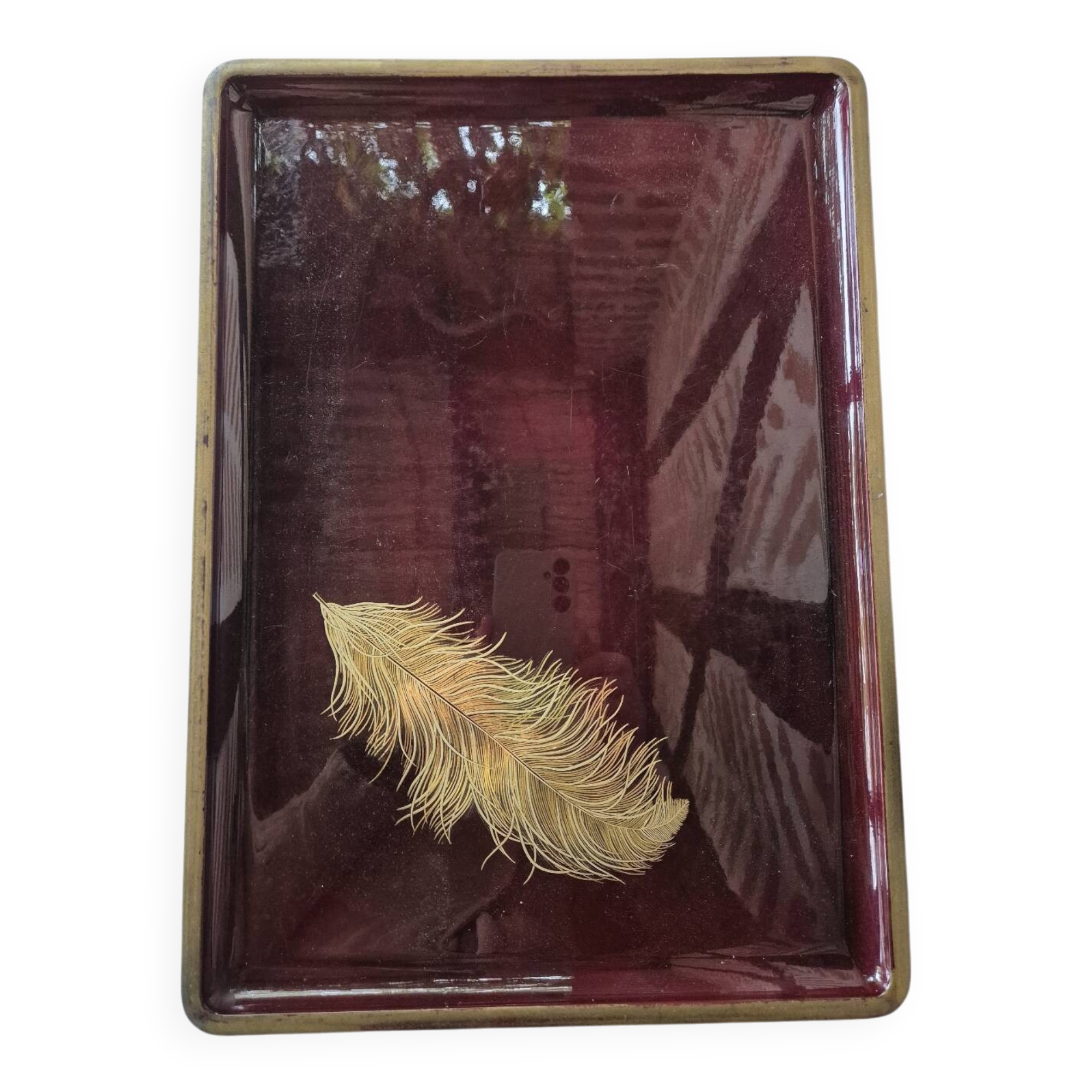 Japanese lacquered tray