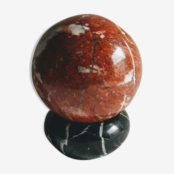 Paper press ball and marble ashtray