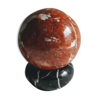 Paper press ball and marble ashtray