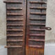 Pair of wooden shutters India Rajasthan XIXan