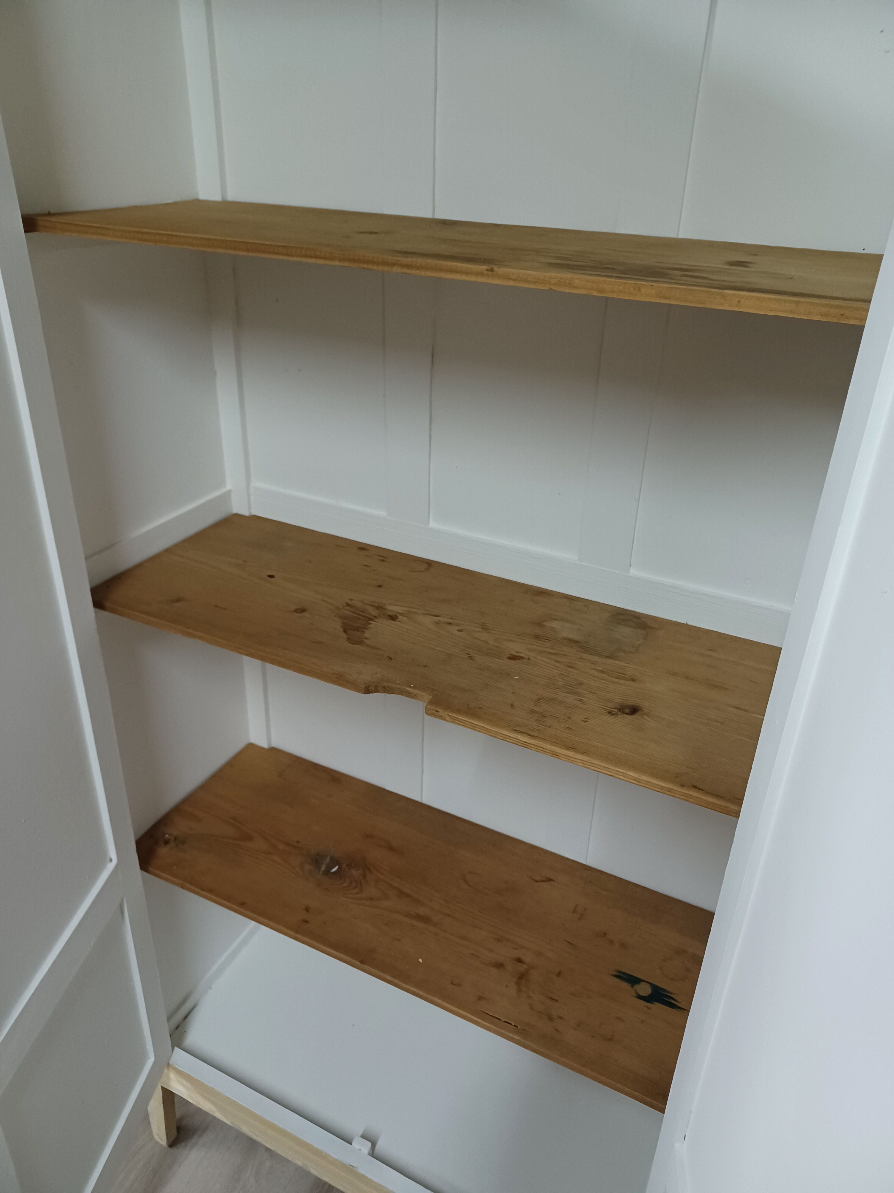 Old patinated Parisian wardrobe