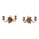 Paire d'appliques en bronze doré
