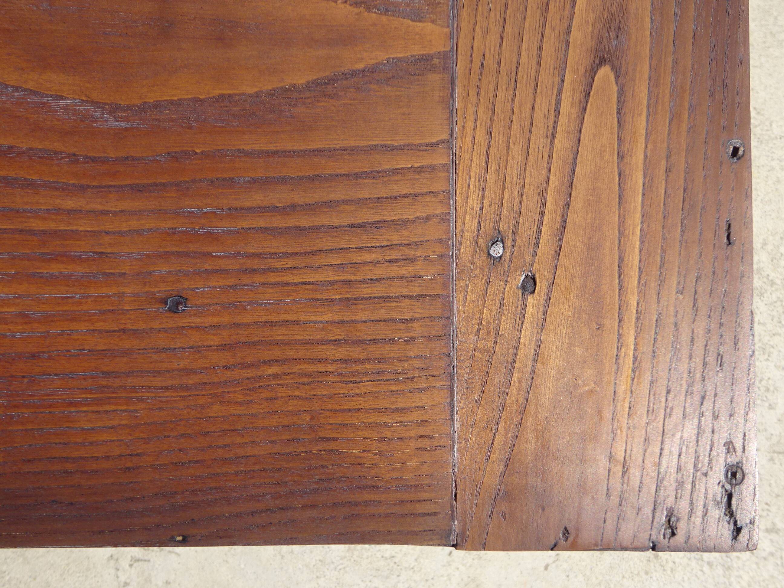 Ancienne table de ferme en chêne massif