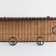 Coat rack 4 hooks in vintage rattan