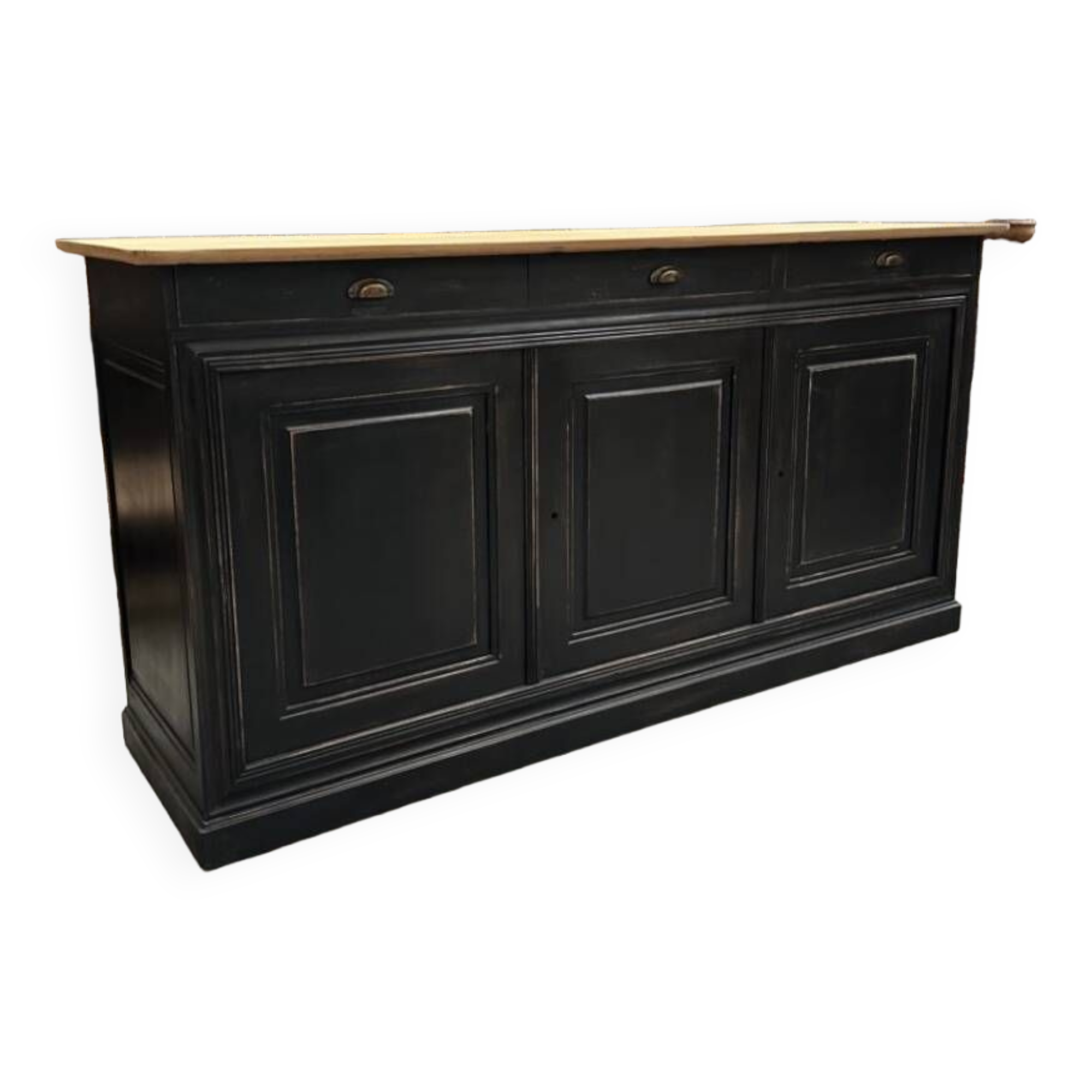 Patinated 3-door sideboard