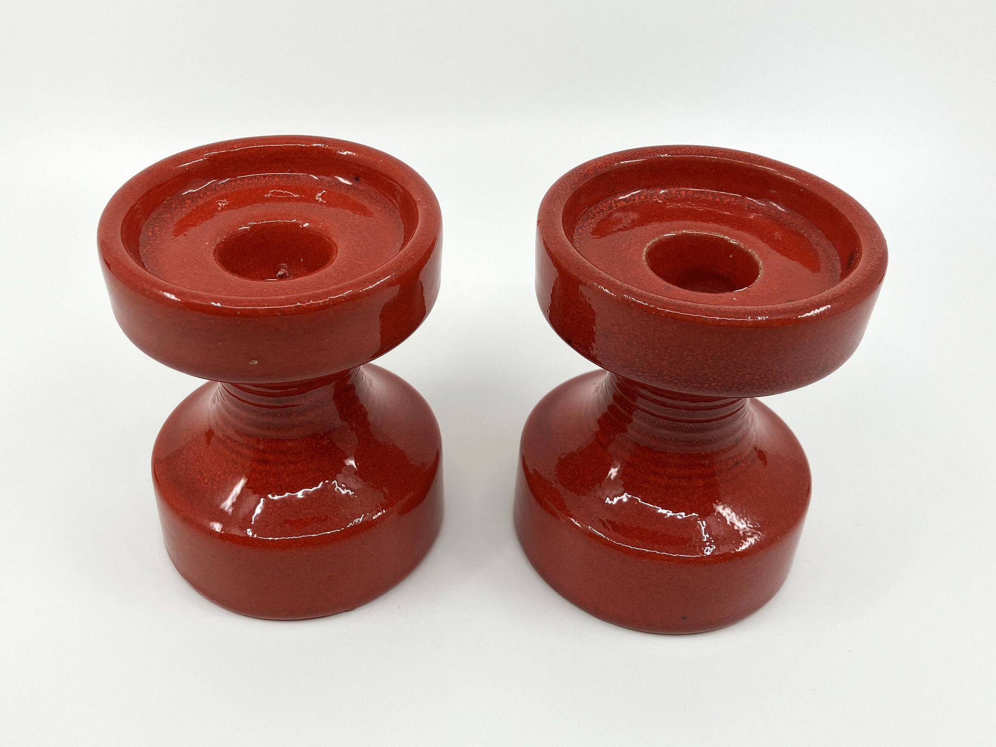 2 Steuler ceramic candle holders • Design Cari Zalloni • Circa 60-70