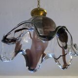 Large art glass pendant light, Pertti Santalahti for Humppila, Norway 1960s