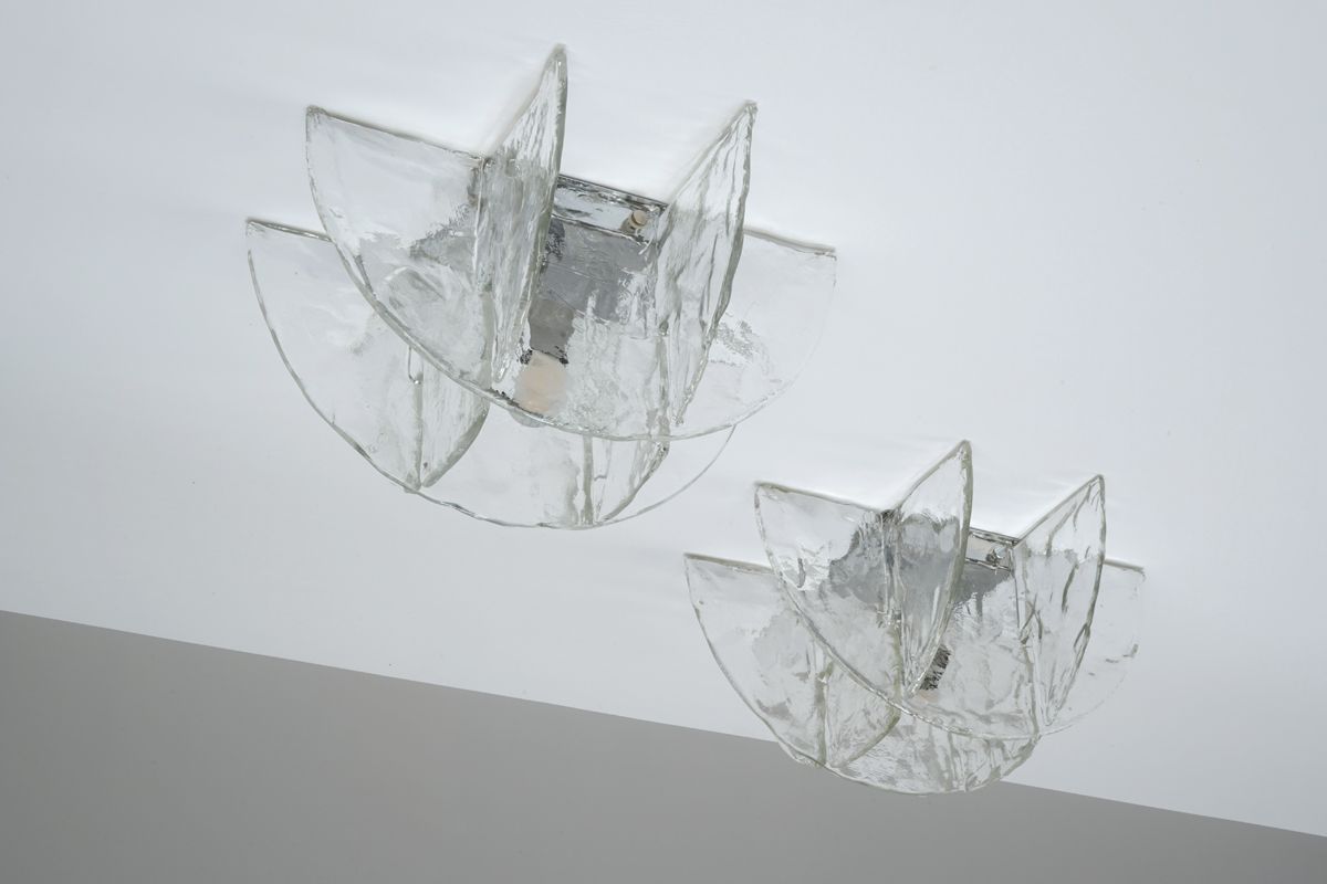 Carlo Nason model LS 254 for Mazzega Murano ceiling lamp