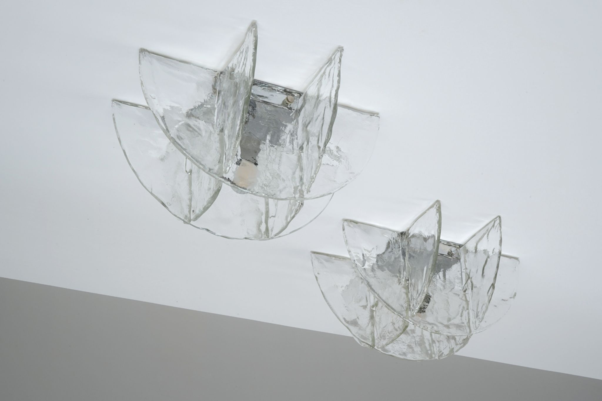 Carlo Nason model LS 254 for Mazzega Murano ceiling lamp