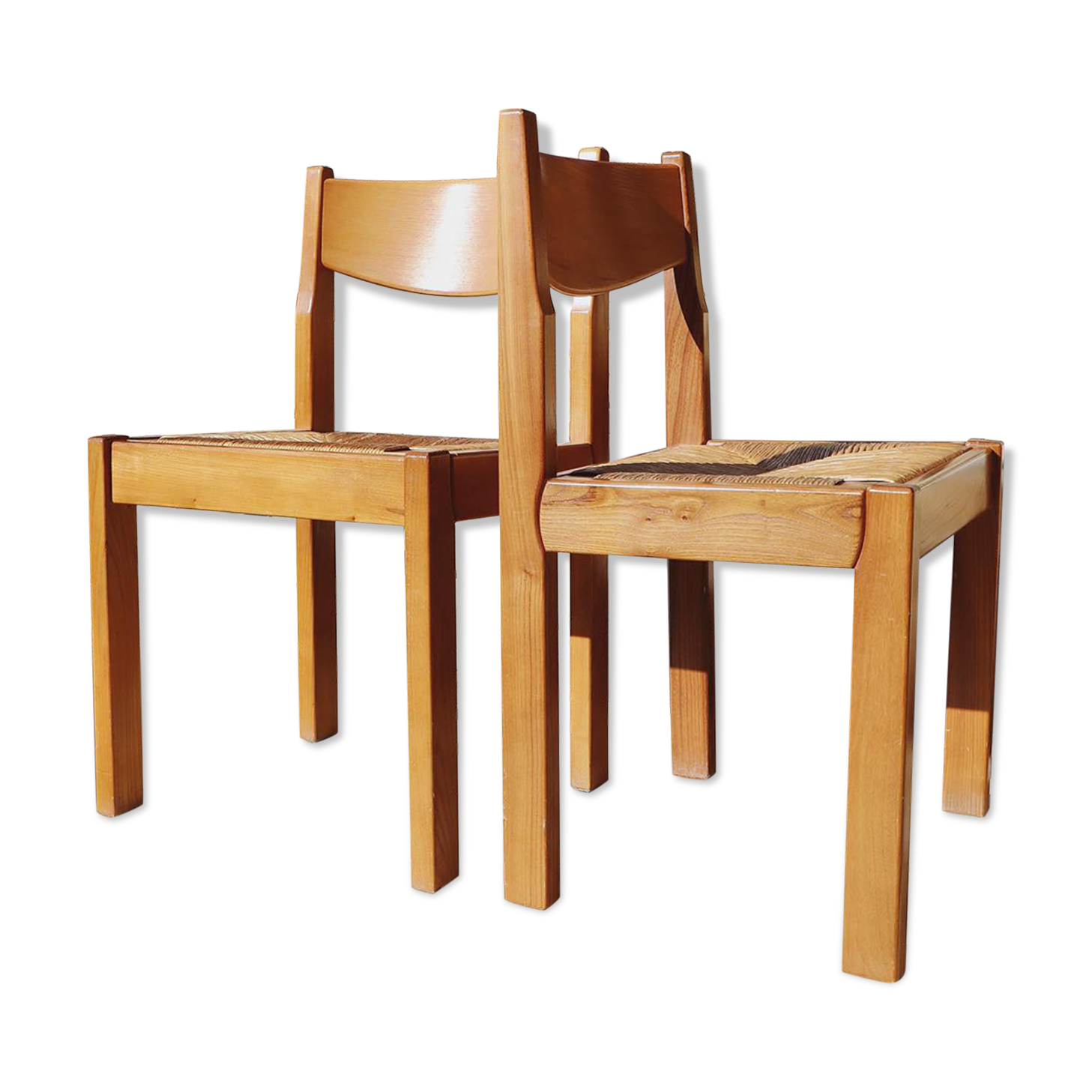Paire de chaises maison Regain en orme