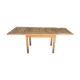 Extendable farmhouse table in solid oak, renovated.