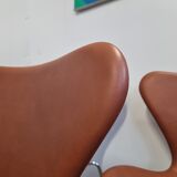 Set of 6 3107 butterfly chairs by Arne Jacobsen for Fritz Hansen