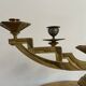 Paire de candélabres en bronze doré d'époque ART DECO