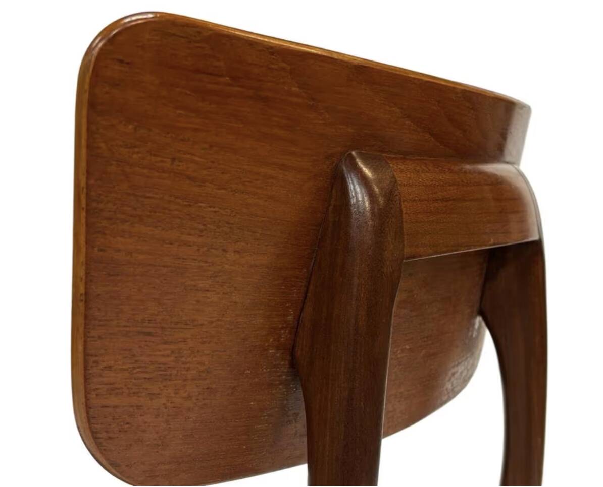 Vintage dining room chairs teak Topform design 60s Louis van Teeffelen