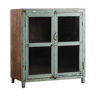 Green patina glazed display case