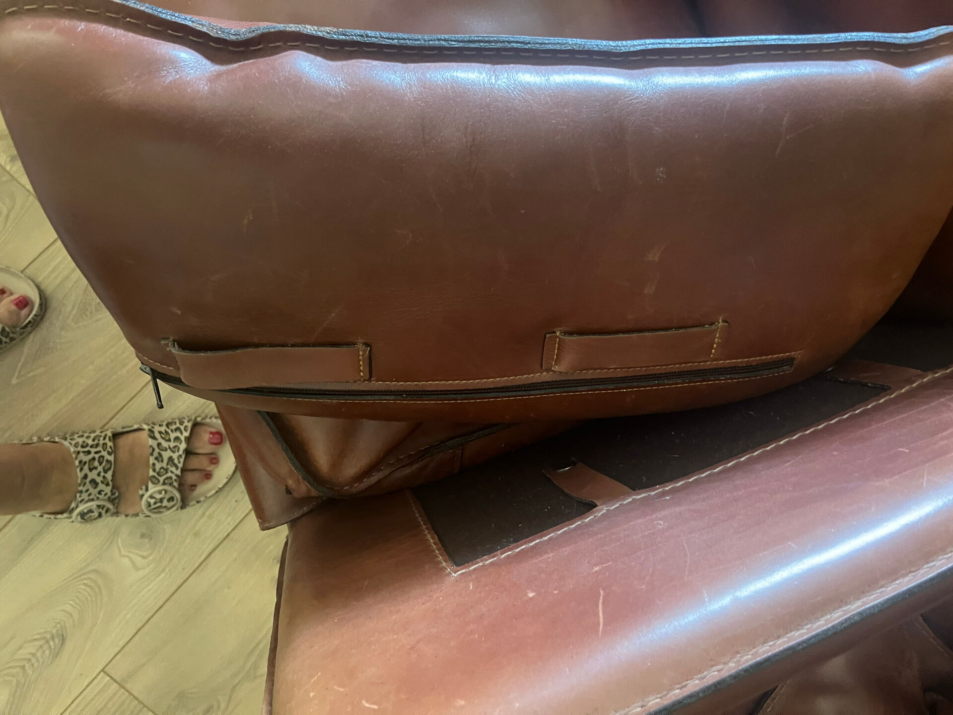 Roche Bobois leather sofa