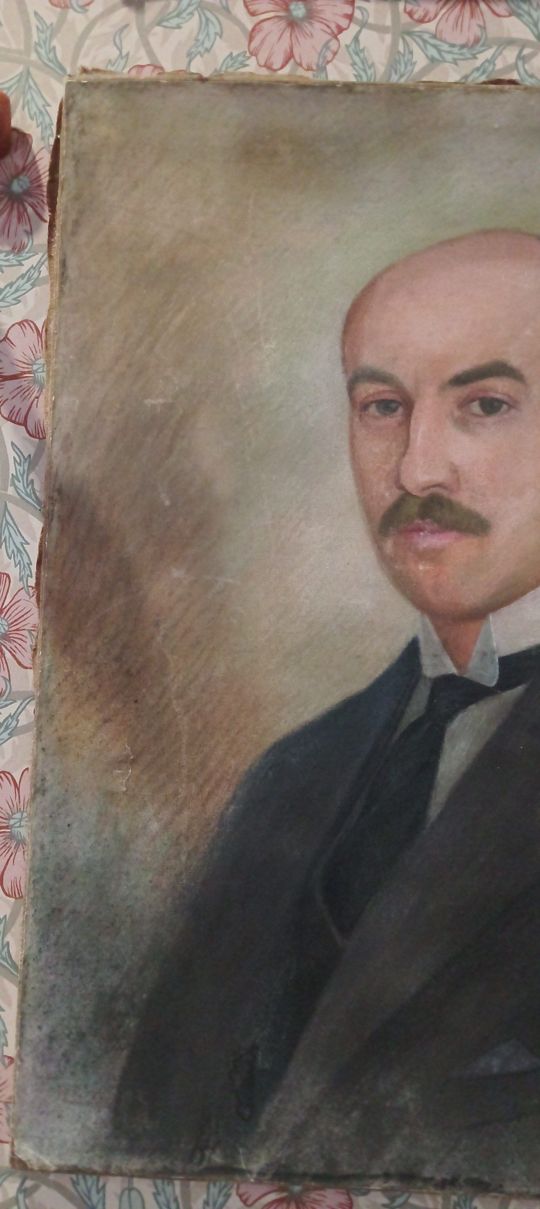 Pastel man portrait