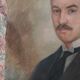 Pastel man portrait
