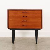 Teak chest of drawers, Danish design, 1960s, manufacture: Denmark