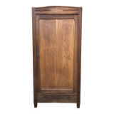 Parisian Bonnetiere wardrobe from the 1900s in solid chestnut.