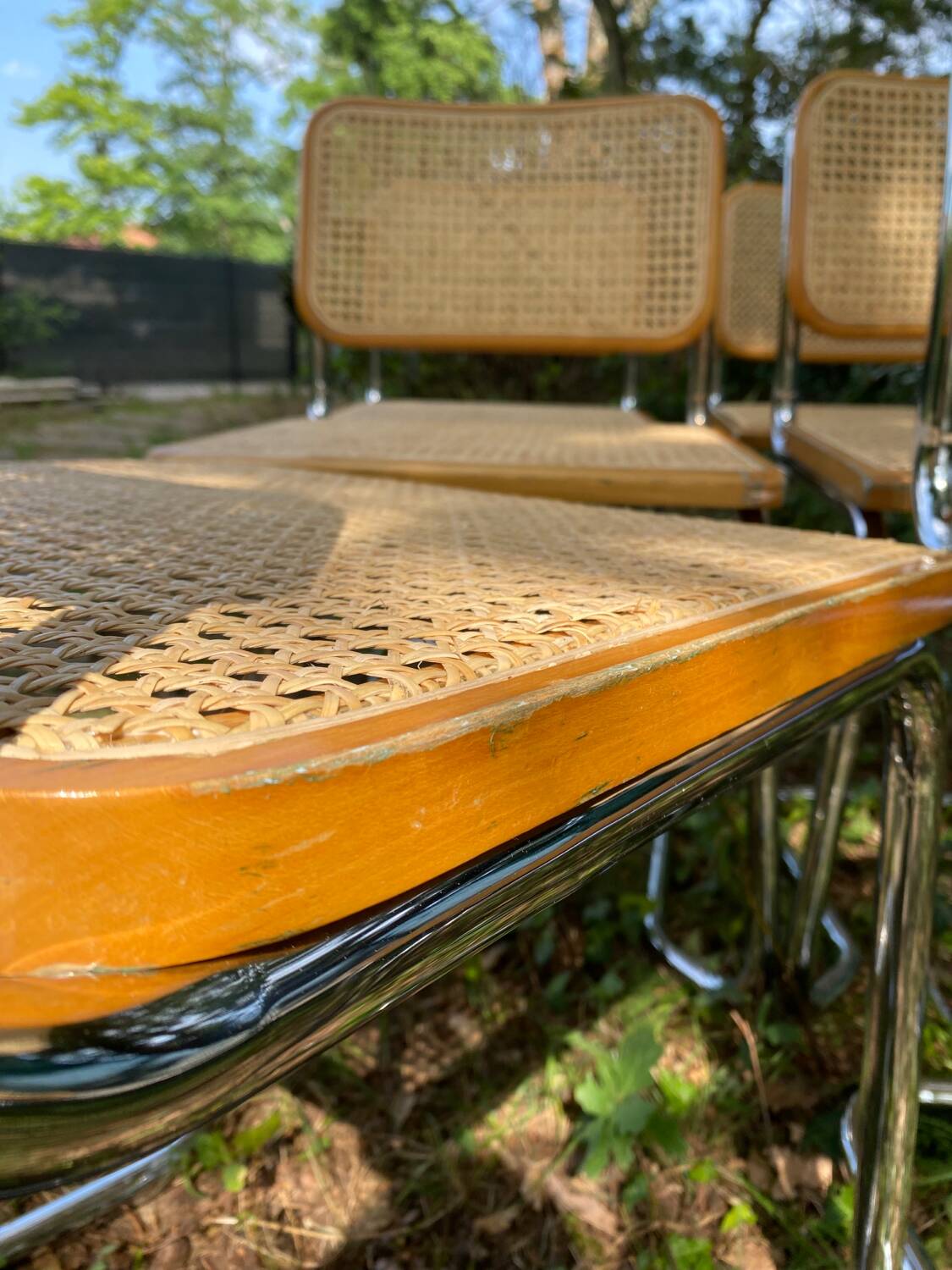 Set of 6 B32 chairs by Marcel Breuer