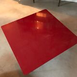 coffee table red lacquer. Model "ORLY" Design Cappellini. 1990