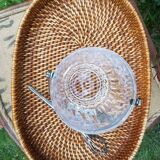 Ice bucket tray with pliers or spoon